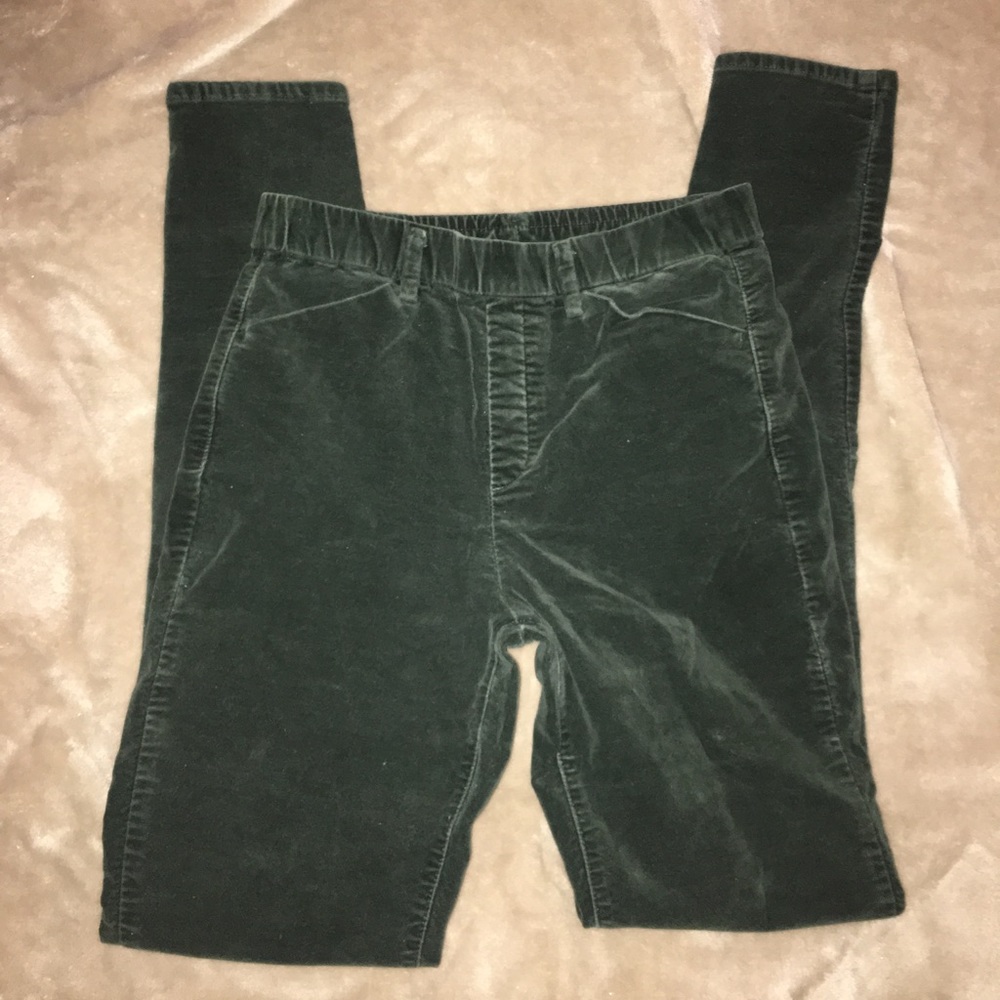 Velvet evergreen pants